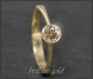 Preview: Lupenreiner Ring aus 585 Gold, 0,45ct Brillant